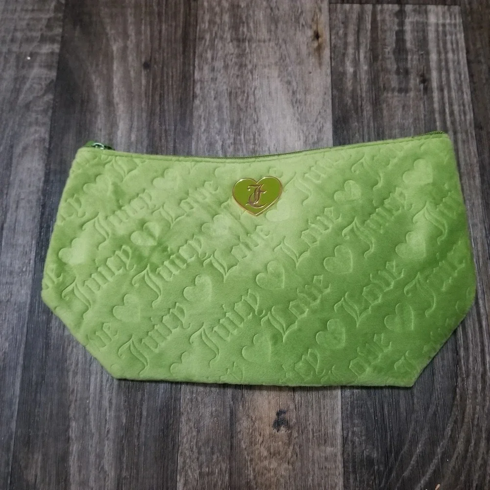 juicy couture Green Velvet Cosmetic Bag